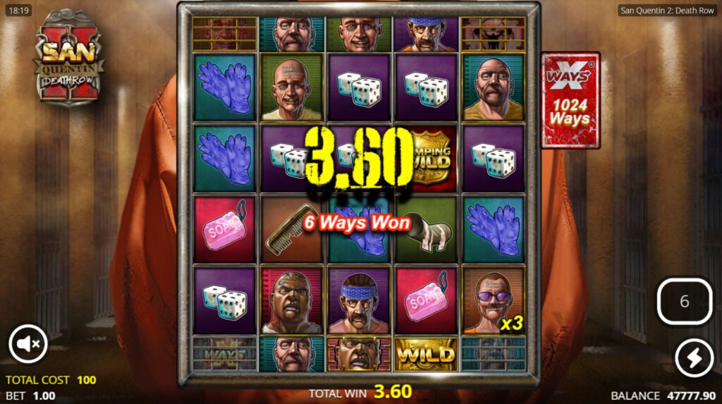 San Quentin 2 Enhancer Cells feature demonstration with locked positions above and below reels